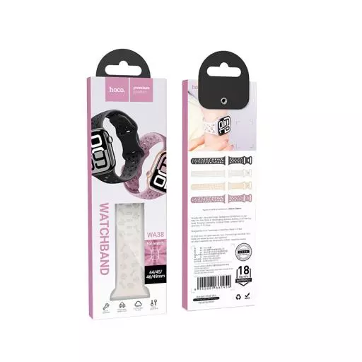 WA38 Time Series Solid Color Silicone Strap(38/40/41/42mm)