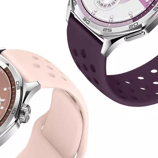 WH25 Flexible Series Hole Type Solid Color Silicone Strap(22mm)