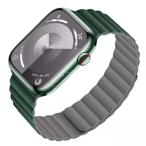 WA29 Flexible Series Buckle-free Magnetic Silicone Strap (44/45/46/49Mm)