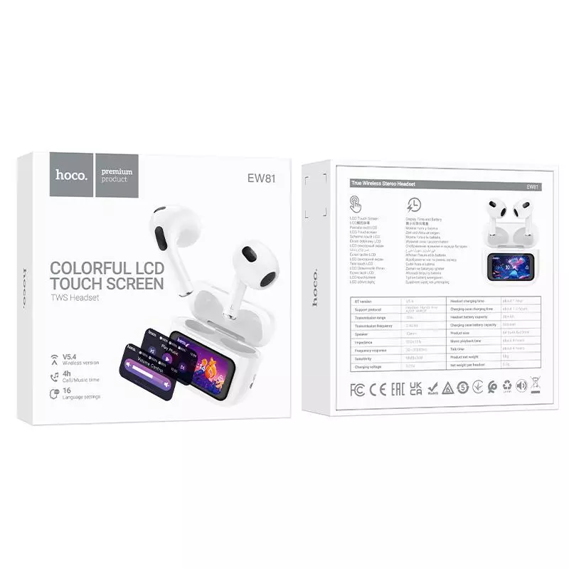 EW81 Elegant True Wireless Touch Screen BT Headset