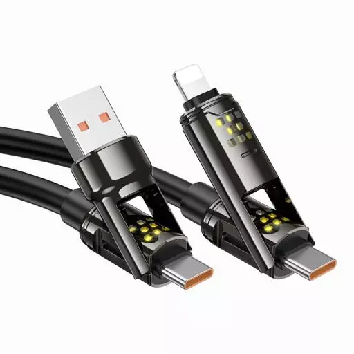 U143 Joy 240W 4-in-1 charging data cable USB/C to iP/C (1M)