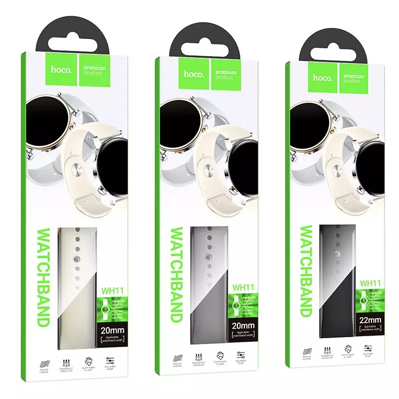 WH11 Flexible Series Classic Silicone Strap(20mm) WH11 Flexible Series Classic Silicone Strap(20mm)
