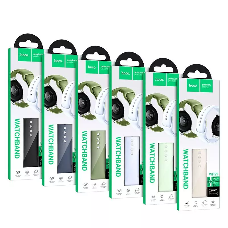 WH22 Flexible Series Push-type Silicone Strap(22mm) WH22 Flexible Series Push-type Silicone Strap(22mm)
