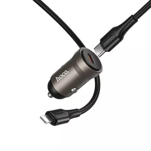 Z62A Energy single port PD30W car charger set(C to iP)