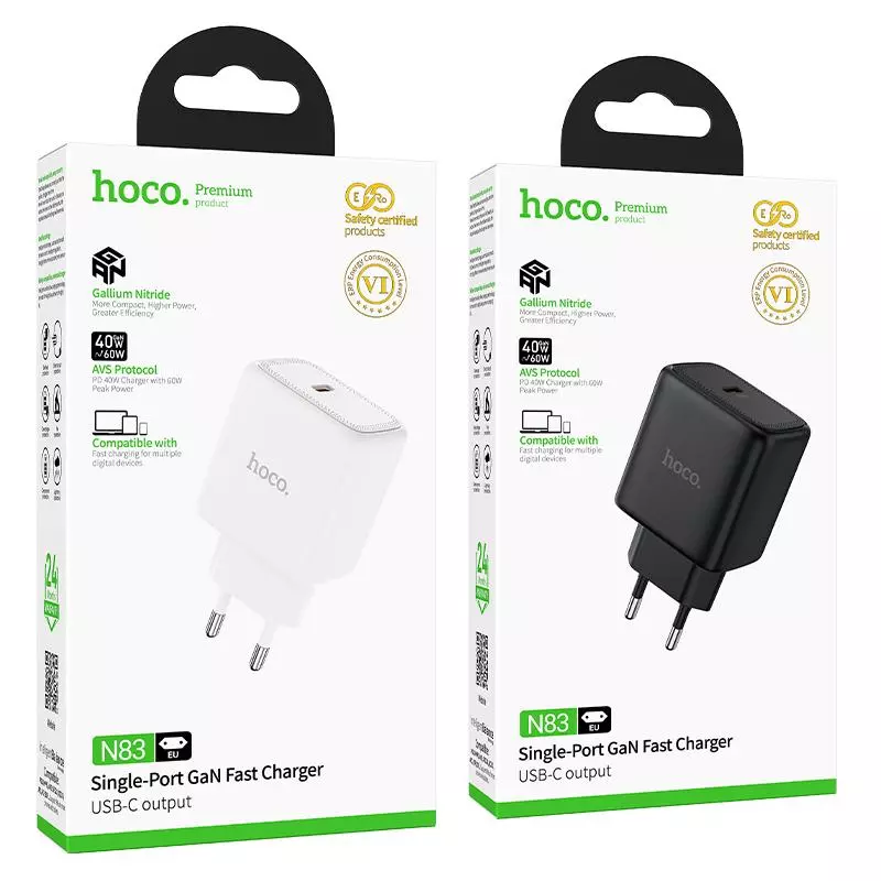 N83 Profit Single Port PD40W Charger(EU)