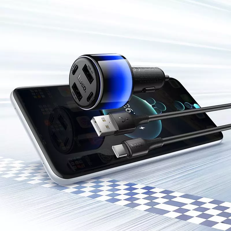Z69 Vivido 24W(2C2A) Car Charger Set(Type-C)