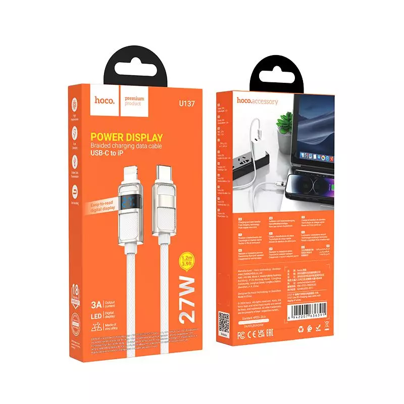 U137 Line PD charging data cable with display iP (1.2)