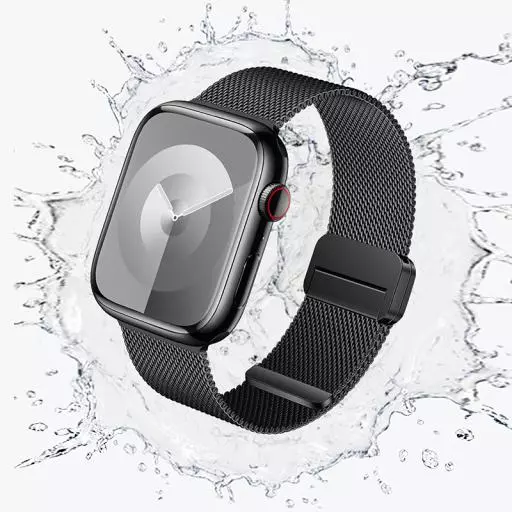 WA26 May Series Two-section Double Magnetic Buckle Milanese Strap (44/45/46/49Mm)