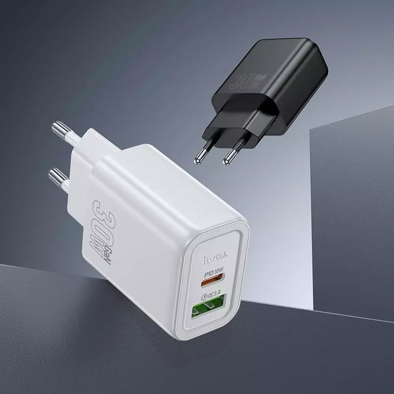 N63 Gentle PD30W+QC3.0 charger set(C to iP)(EU)