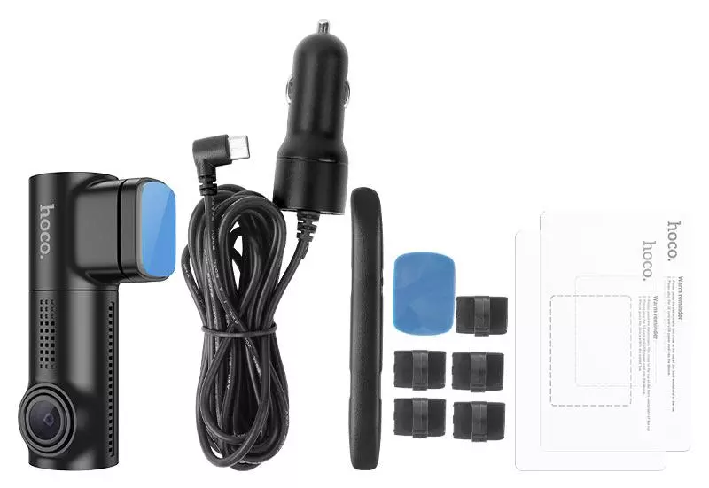 DV1, car dash cam with TFT display, 1080p resolution, 140° overview.