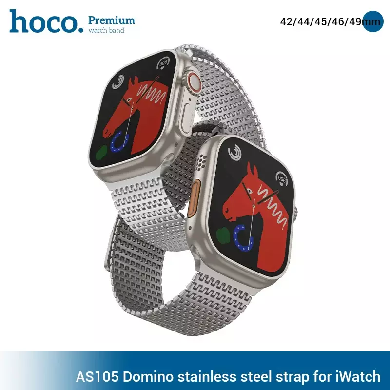 AS105 Domino Stainless Steel Strap For IWatch(38/40/41/42mm) AS105 Domino Stainless Steel Strap For IWatch(38/40/41/42mm)