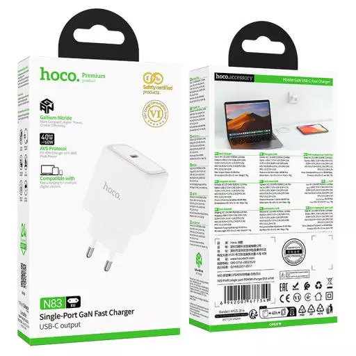 N83 Profit Single Port PD40W Charger(EU)
