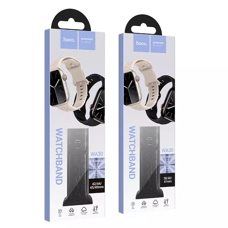 WA30 Flexible Series 3D Solid Color Silicone Strap (38/40/41/42Mm) WA30 Flexible Series 3D Solid Color Silicone Strap (38/40/41/42Mm)