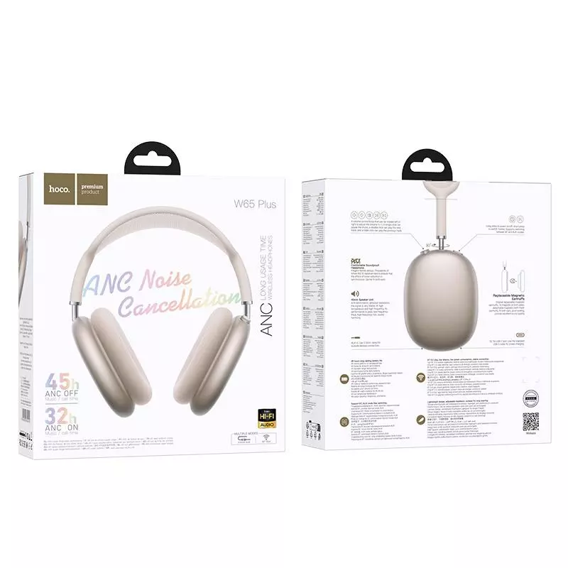 W65 Plus Happy ANC BT Headphones W65 Plus Happy ANC BT Headphones