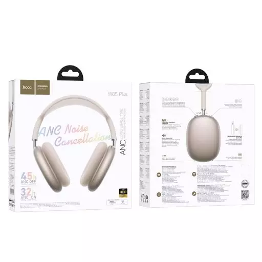 W65 Plus Happy ANC BT Headphones
