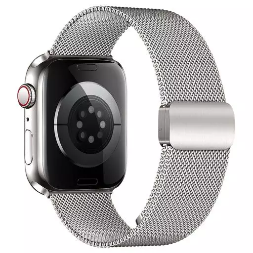 WA26 May Series Two-section Double Magnetic Buckle Milanese Strap (44/45/46/49Mm)