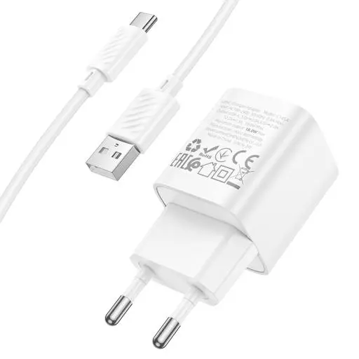 C145A Charm Single Port QC3.0 Charger Set(Type-C)(EU)