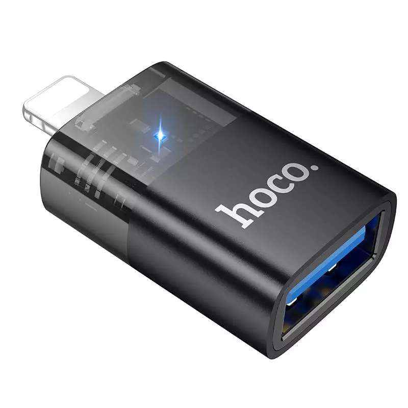 UA36 IP Male To USB Female OTG Transparent Adapter UA36 IP Male To USB Female OTG Transparent Adapter