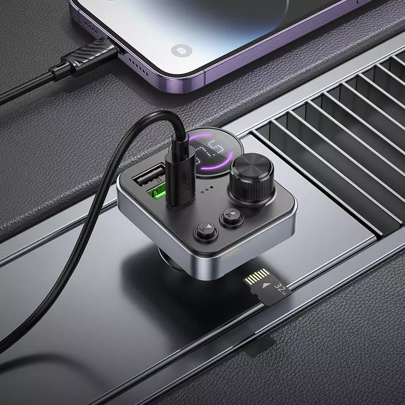 E86 Alegria 48W Dual Port PD30W+QC3.0 Car BT FM Transmitter