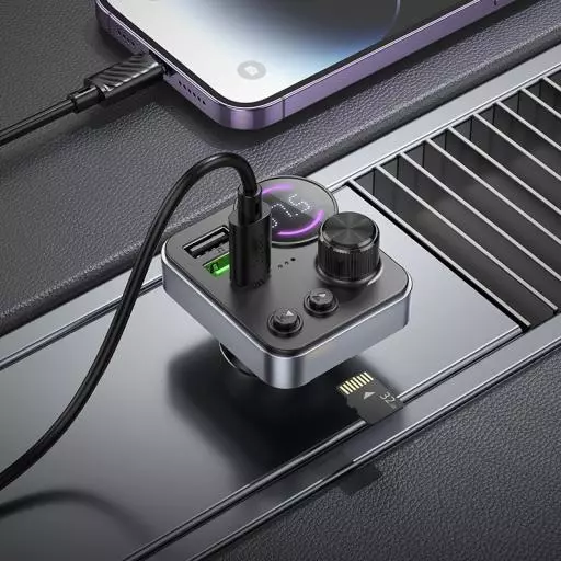 E86 Alegria 48W Dual Port PD30W+QC3.0 Car BT FM Transmitter