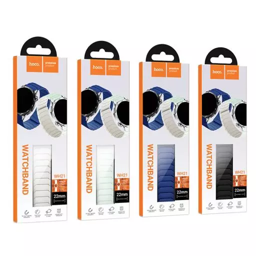 WH21 Flexible Series Magnetic Silicone Strap(20mm)