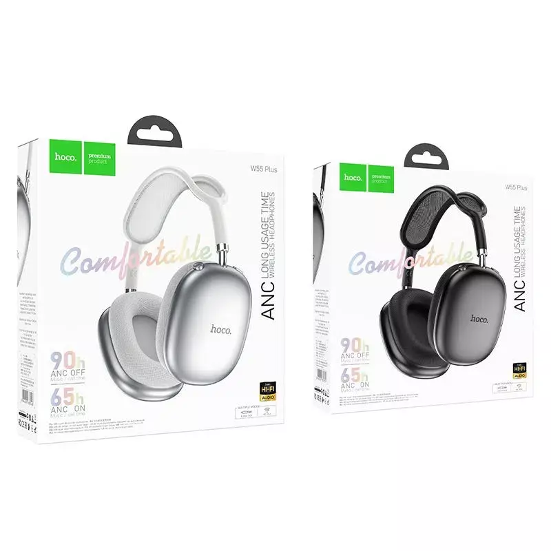 W55 Plus Happiness ANC Noise Reduction BT Headphones W55 Plus Happiness ANC Noise Reduction BT Headphones