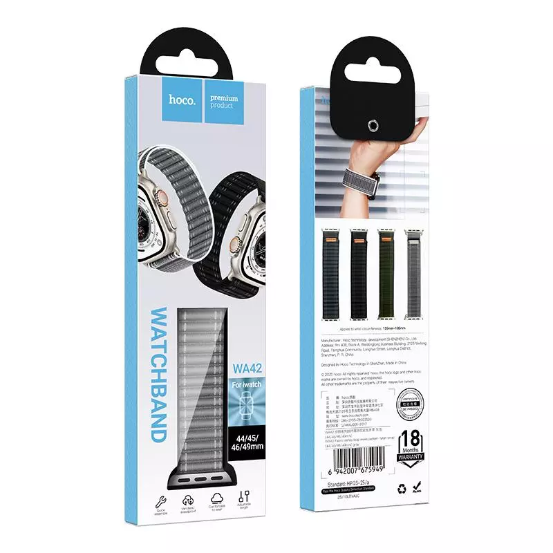 WA42 Fabric Series Loop Wave Pattern Nylon Strap(44/45/46/49mm) WA42 Fabric Series Loop Wave Pattern Nylon Strap(44/45/46/49mm)