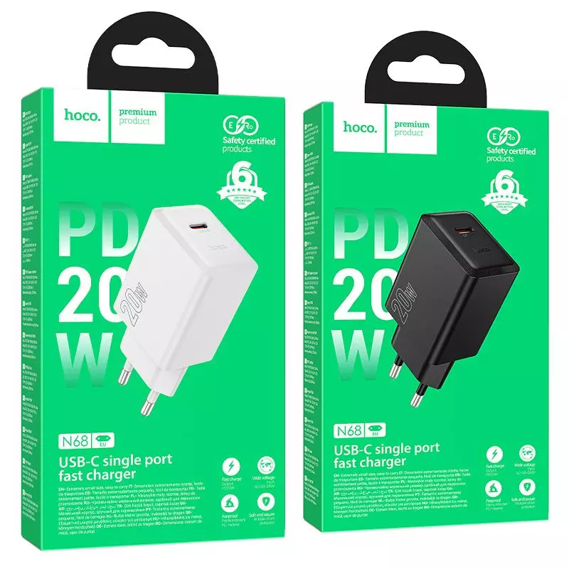 N68 Nuevo Single Port PD20W Charger(EU)
