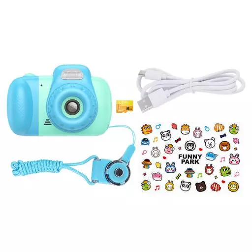 Children HD Camera. Front And Rear Cameras. 1080P Video Resolution. With Front Flashlight.