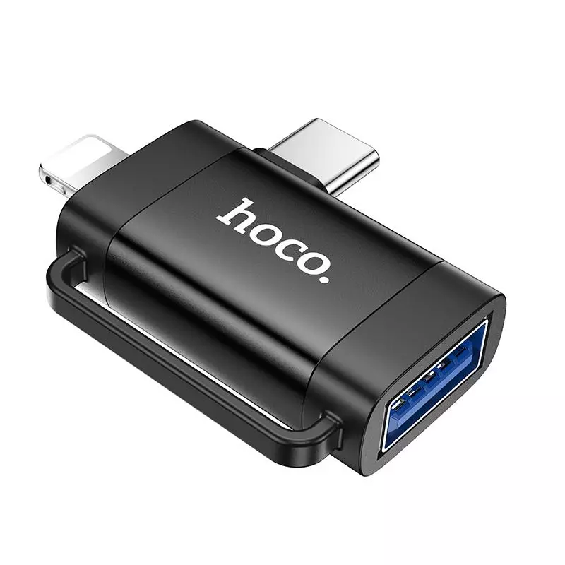 UA31F IP Male/Type-C Male To USB Female OTG 2-In-1 Adapter