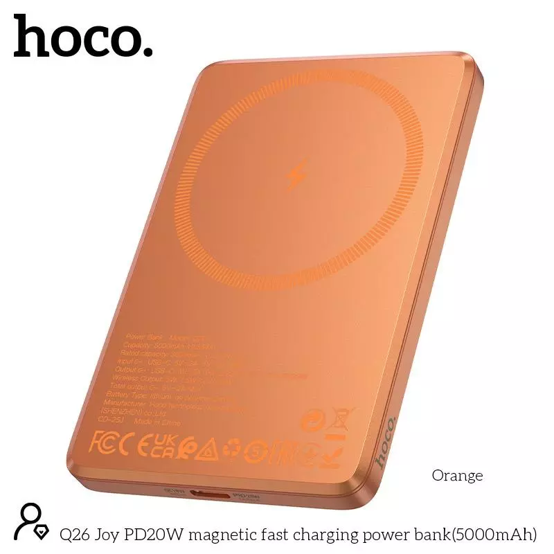 Q26 Joy PD20W Magnetic Fast Charging Power Bank(5000mAh)