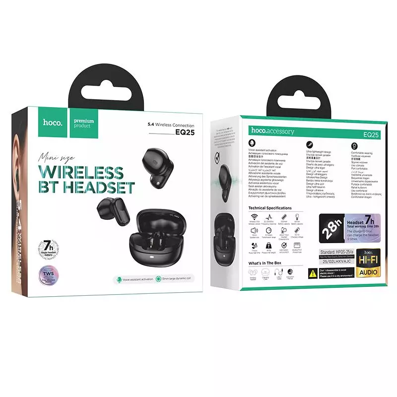 EQ25 Unimpeded True Wireless BT Headset EQ25 Unimpeded True Wireless BT Headset