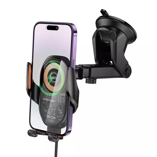 HW34 Blue Whale 3-Axis Linkage Wireless Fast Charging Car Holder(center Console)