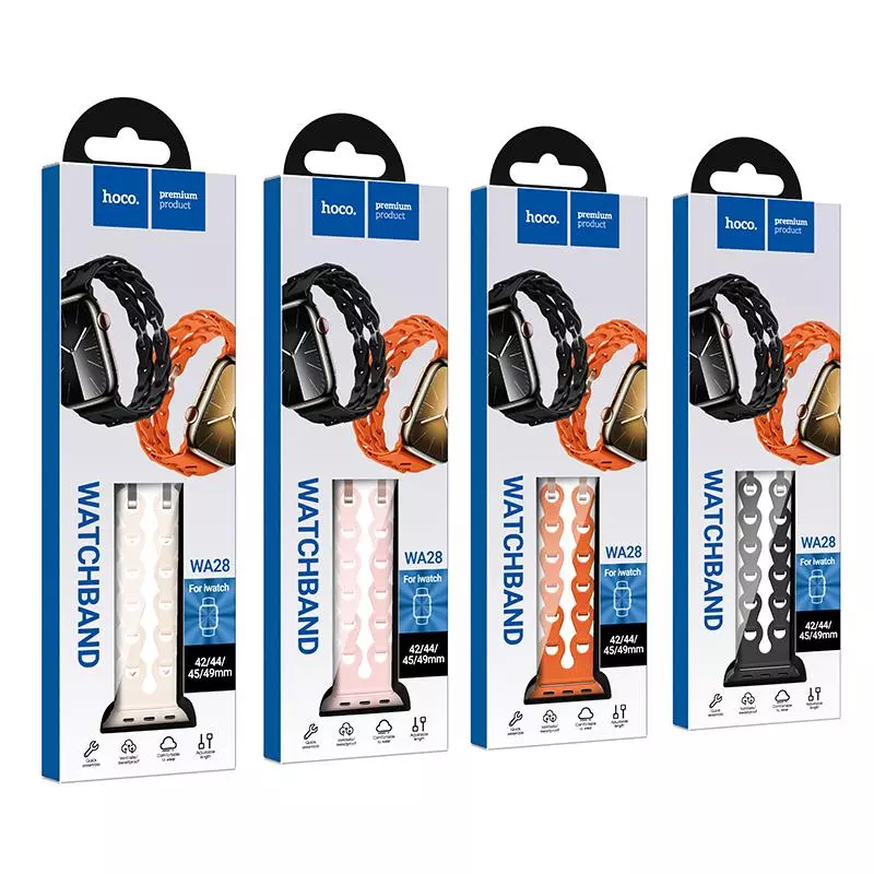 WA28 Flexible Series Fashion Hollow Silicone Strap (44/45/46/49Mm) WA28 Flexible Series Fashion Hollow Silicone Strap (44/45/46/49Mm)