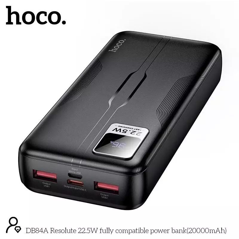 DB84A Resolute 22.5W Fully Compatible Power Bank(20000mAh)