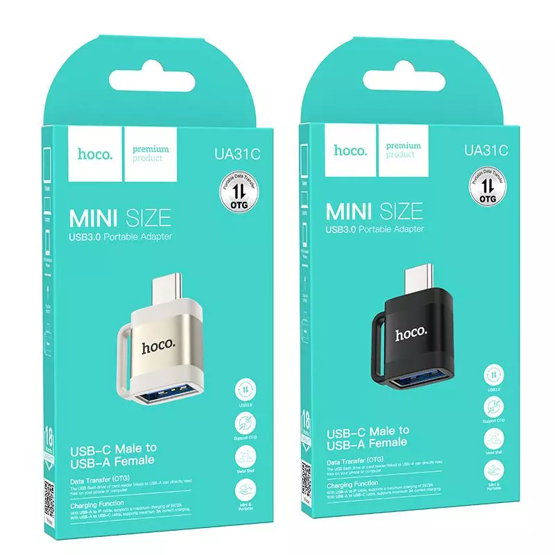 UA31C Type-C Male To USB Female OTG Adapter UA31C Type-C Male To USB Female OTG Adapter
