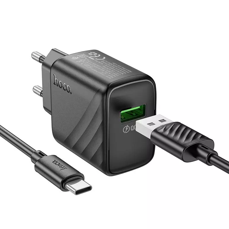 CS21A Rich Single Port QC3.0 Charger Set(Type-C)(EU)
