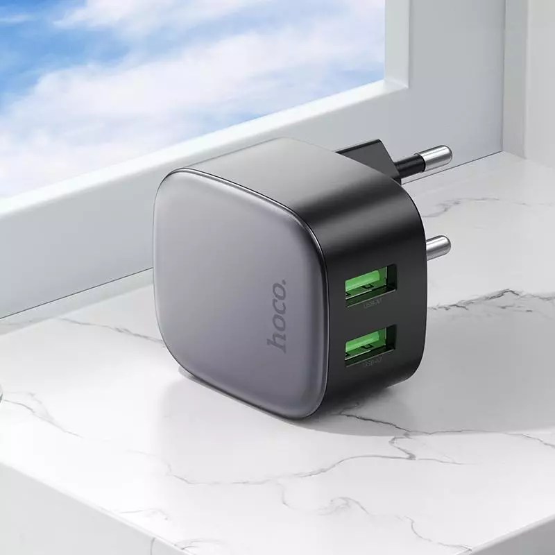 CS34A Rayo, dual USB-A 18W port wall charger TYPE-C