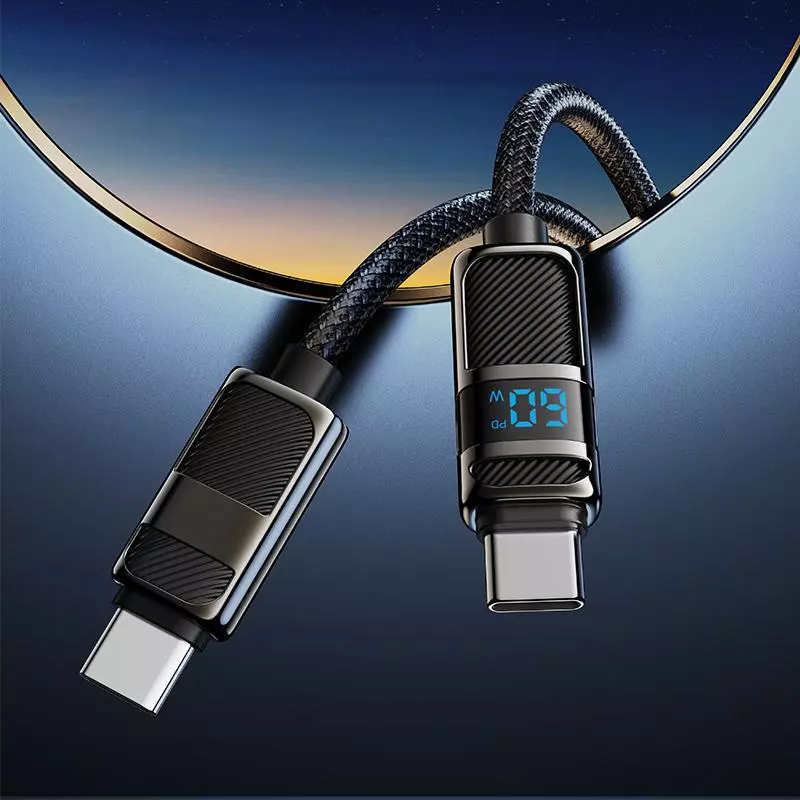 U137 Line 60W charging data cable with display C to C (1.2M)