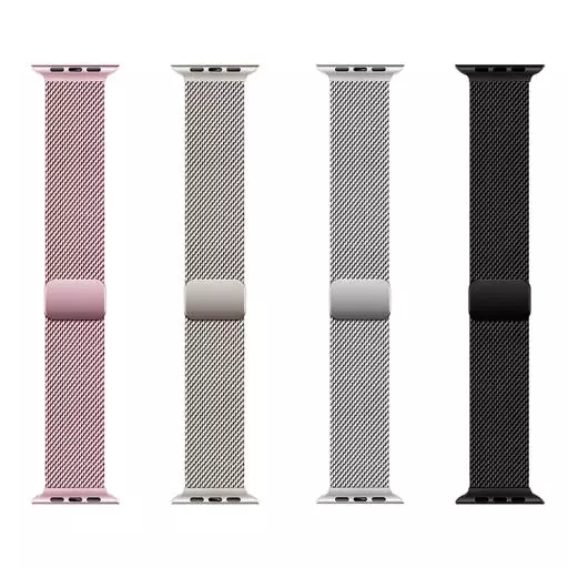 WA26 May Series Two-section Double Magnetic Buckle Milanese Strap (44/45/46/49Mm)
