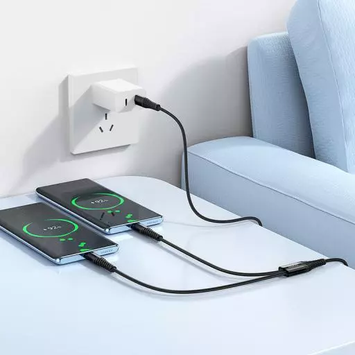 X123 Victory 2-In-1 Charging Cable(C To C+C)