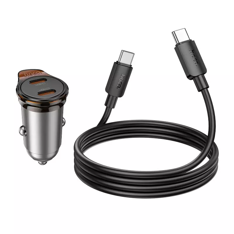 NZ16B Rigorous PD45W(2C) Car Charger Set(C To C)