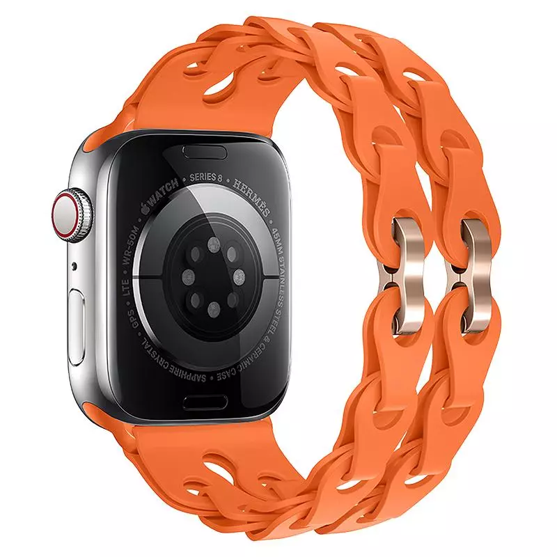 WA28 Flexible Series Fashion Hollow Silicone Strap (44/45/46/49Mm)