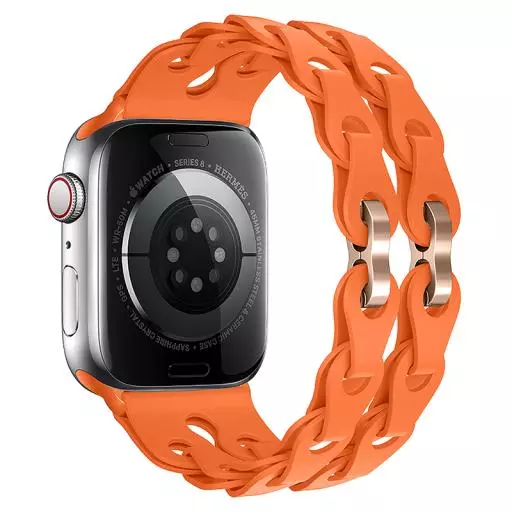 WA28 Flexible Series Fashion Hollow Silicone Strap (44/45/46/49Mm)