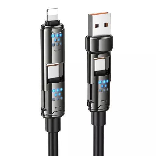 U143 Joy 240W 4-in-1 charging data cable USB/C to iP/C (1M)
