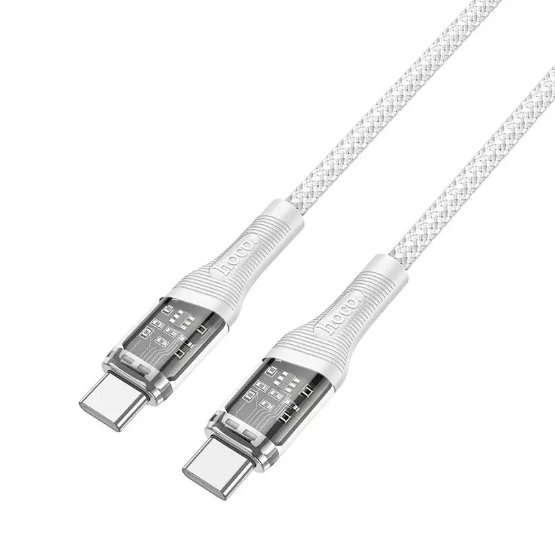 U111 Type-C To Type-C Transparent Discovery Edition 60W Charging Data Cable U111 Type-C To Type-C Transparent Discovery Edition 60W Charging Data Cable