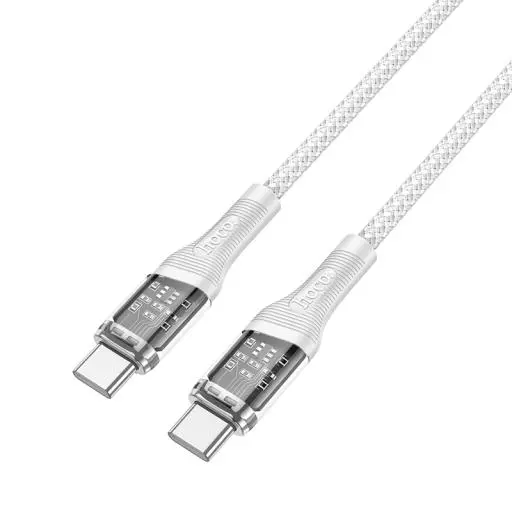 U111 Type-C To Type-C Transparent Discovery Edition 60W Charging Data Cable