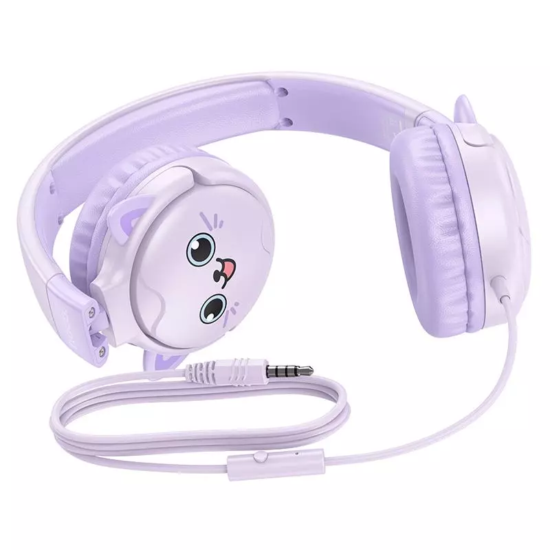 W61 Voice Children's Head-mounted Wired Earphones - Sun Yellow W61 Voice Children's Head-mounted Wired Earphones - Sun Yellow