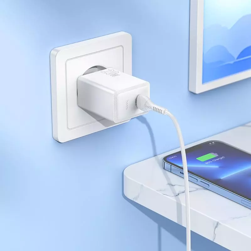 N68 Nuevo single port PD20W charger set(C to iP)(EU)