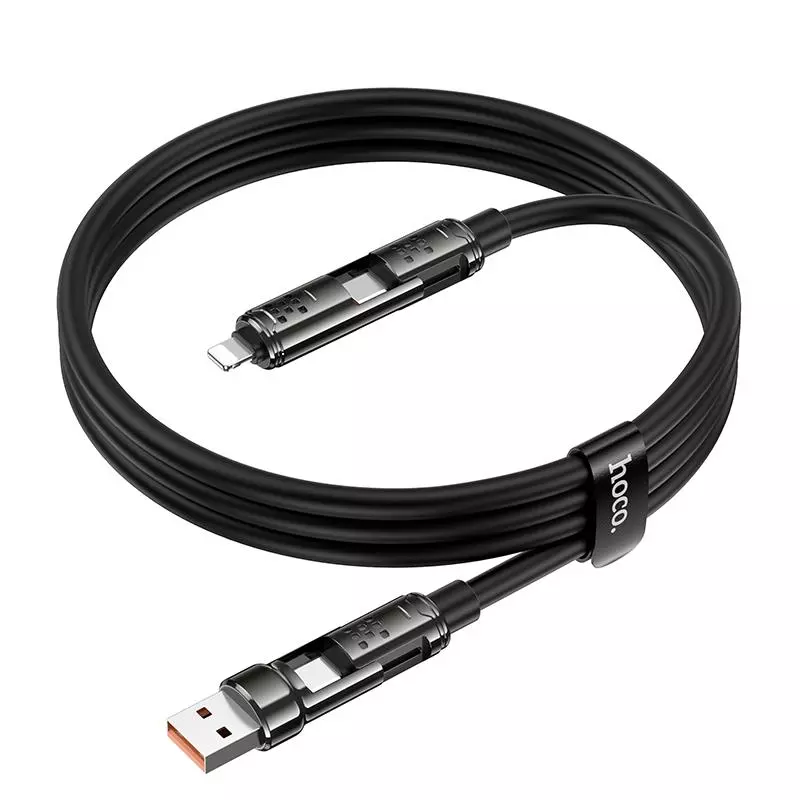 U143 Joy 240W 4-in-1 charging data cable USB/C to iP/C (1M)